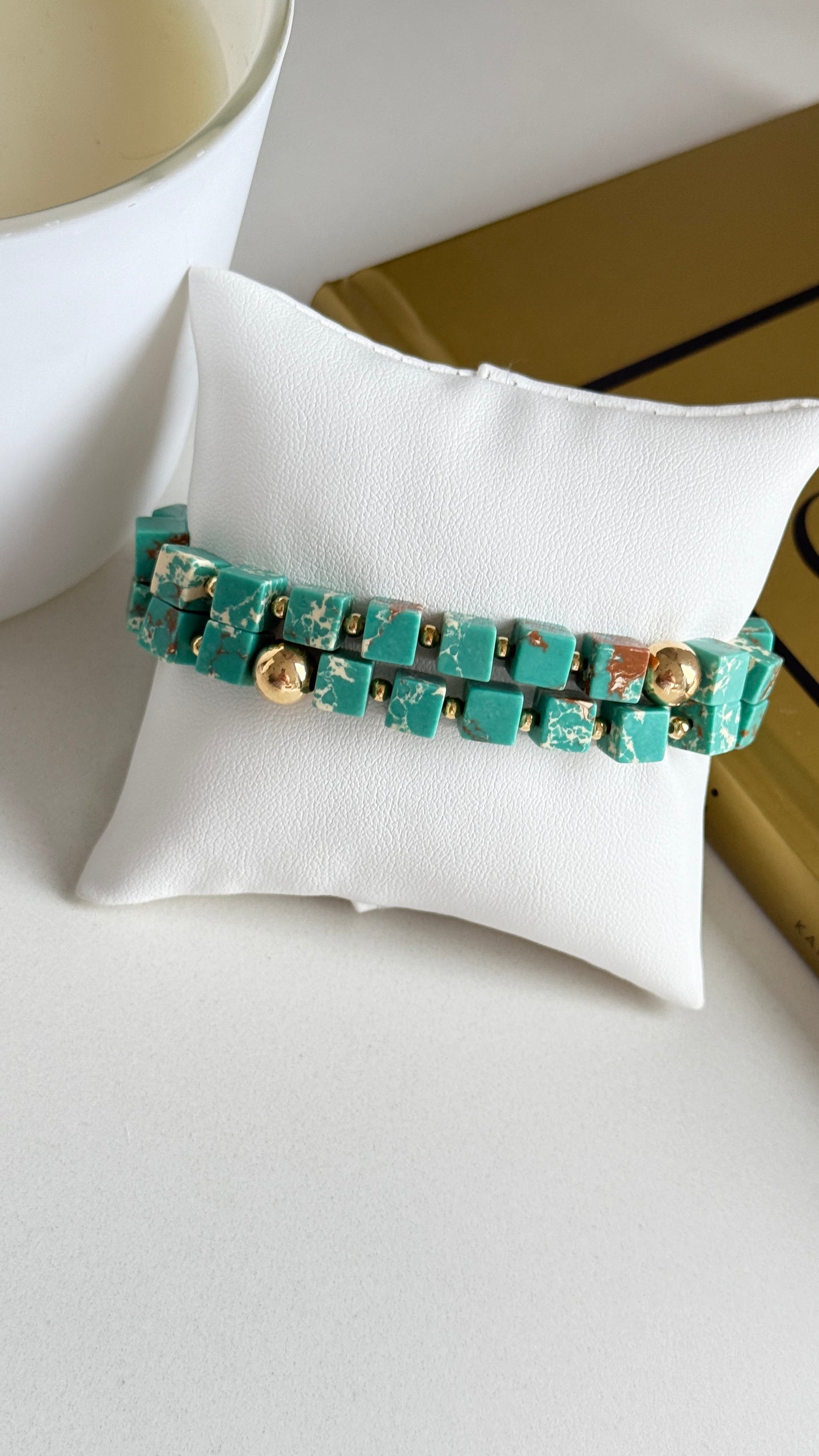 pulsera Turquesa natural c/u