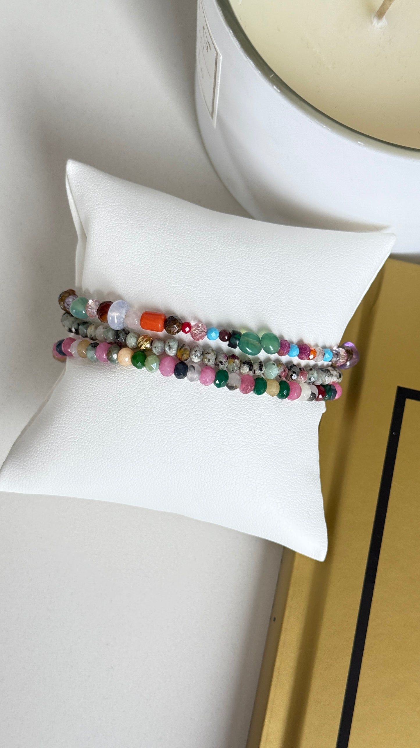 Set Pulseras 5 piezas multicolor!