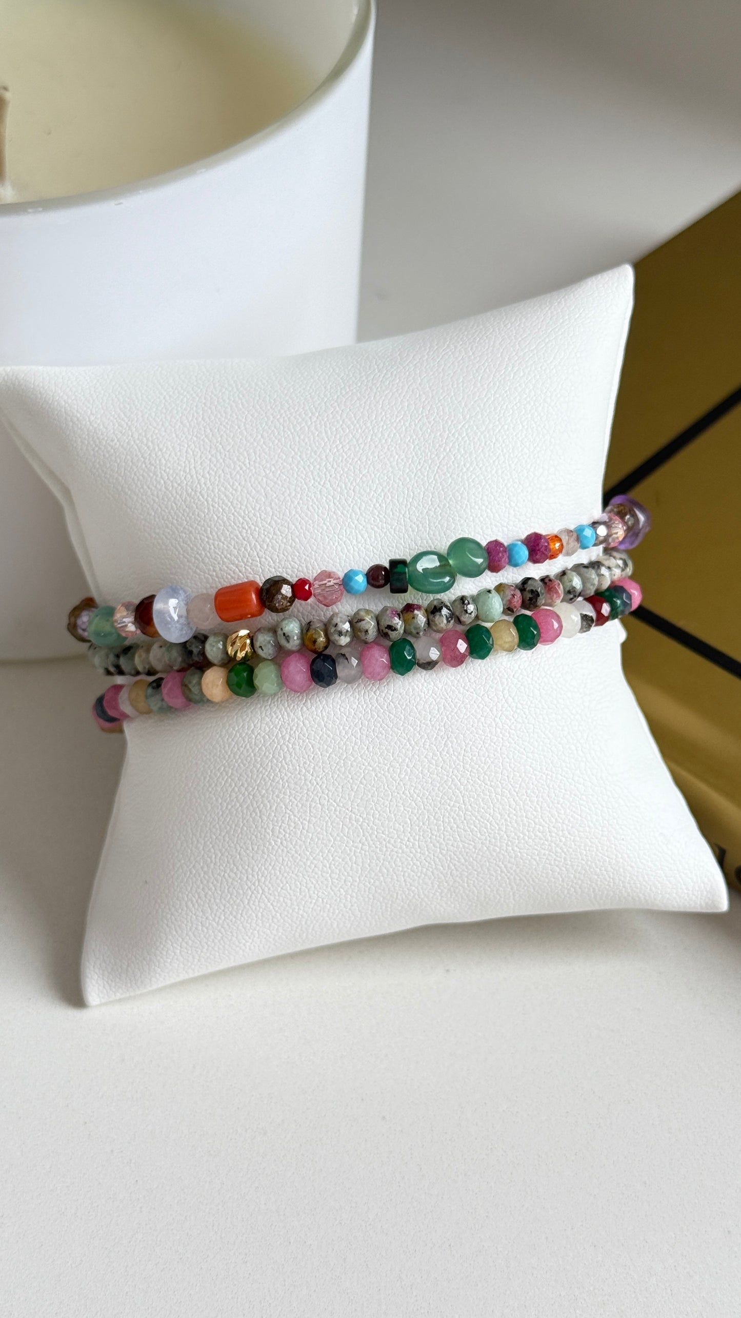 Set Pulseras 5 piezas multicolor!