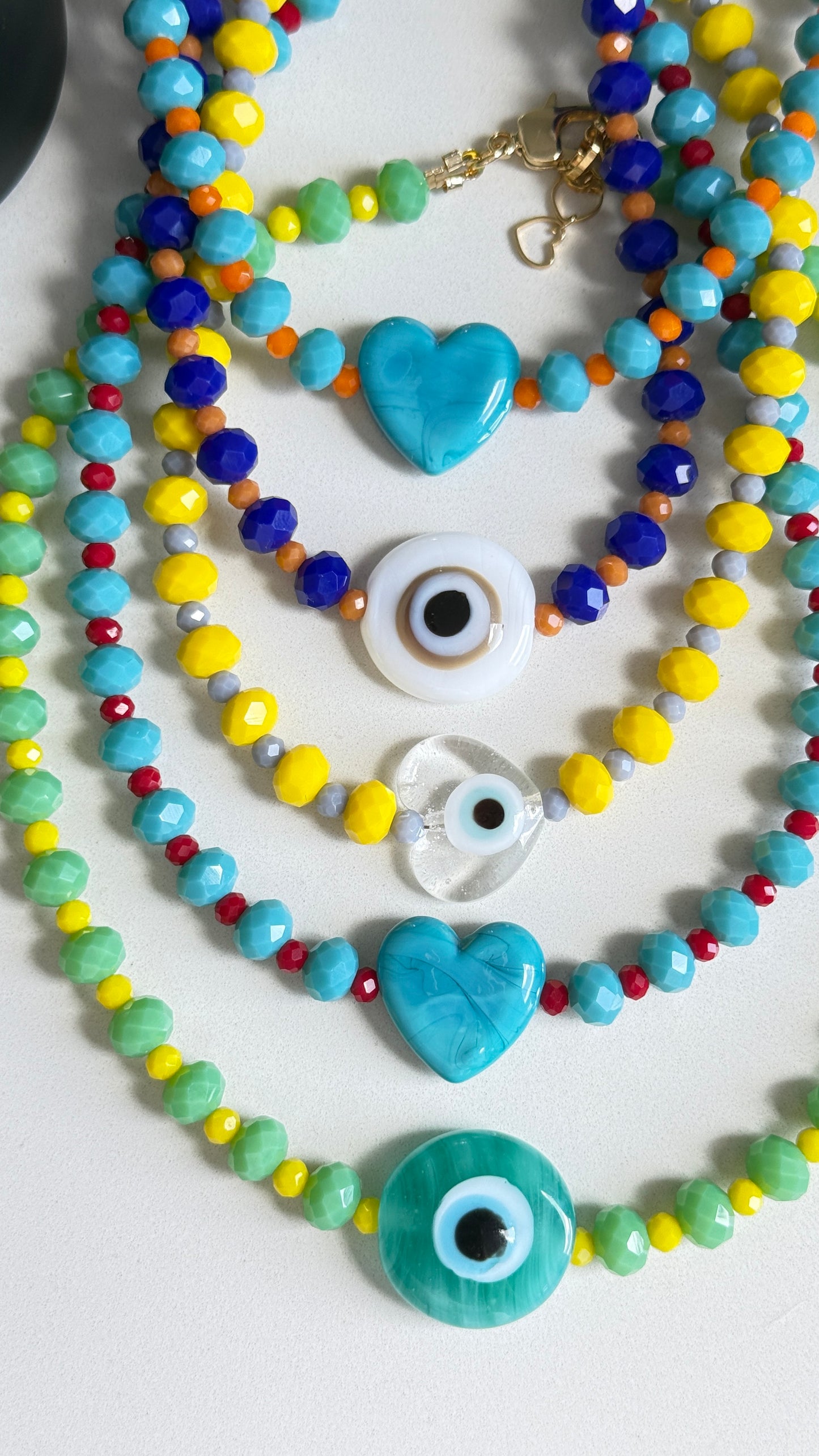 Collar Cristal con Murano en colores