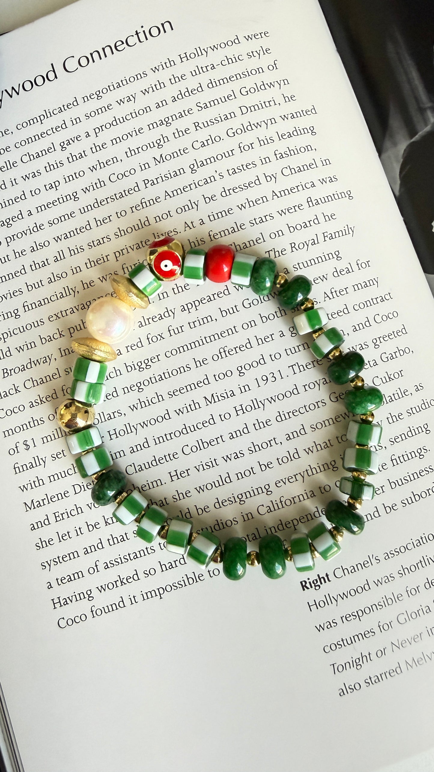 Pulsera piedra africana Verde c/u