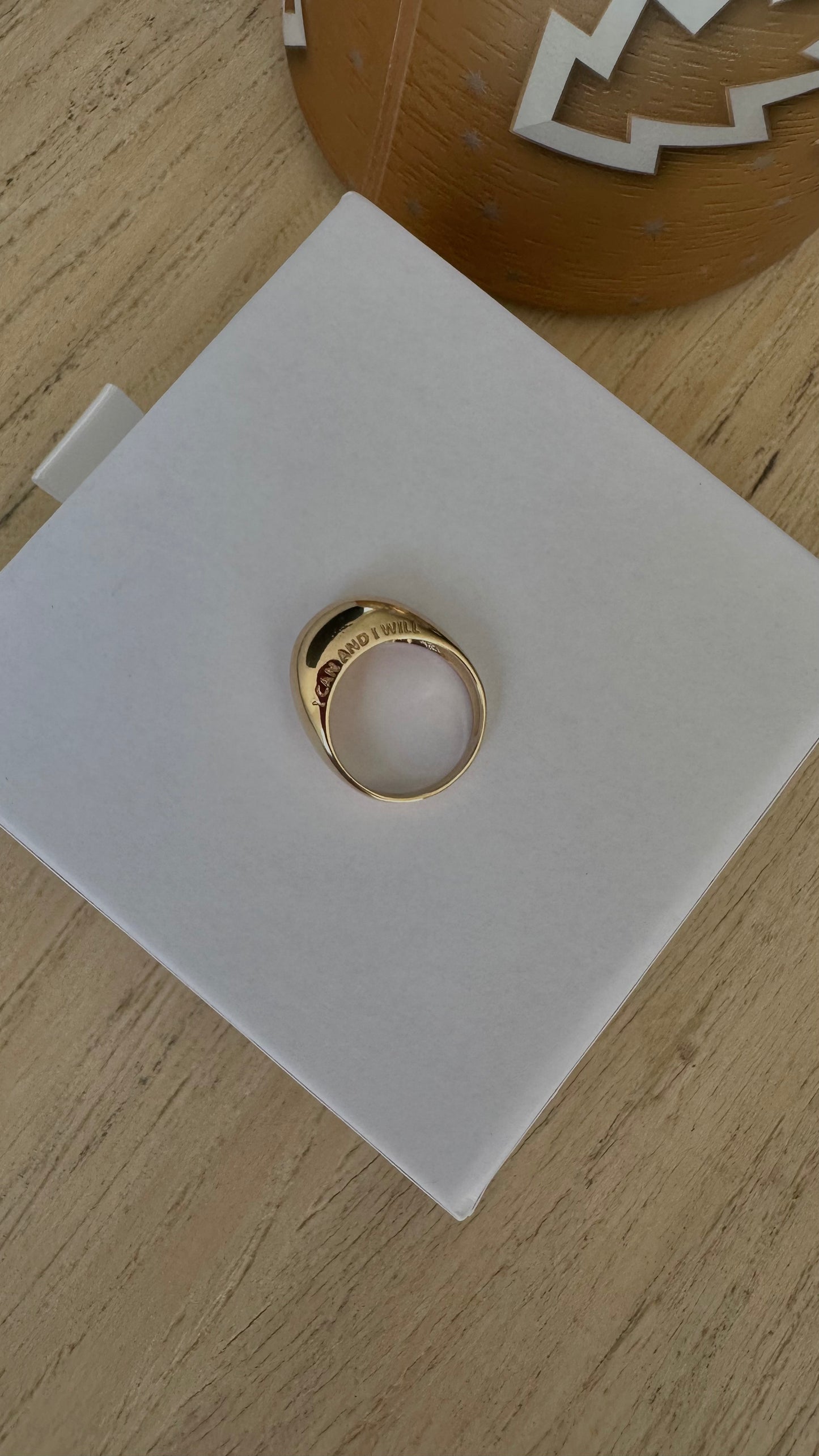 Anillo I can and I will