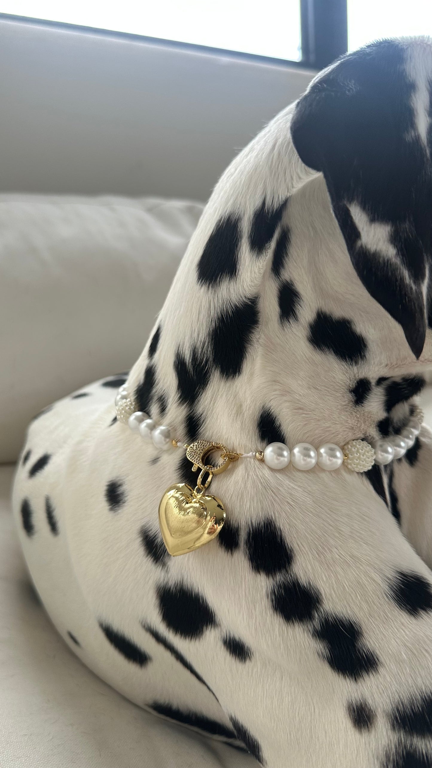 Pearl Collar with Goldfield Heart