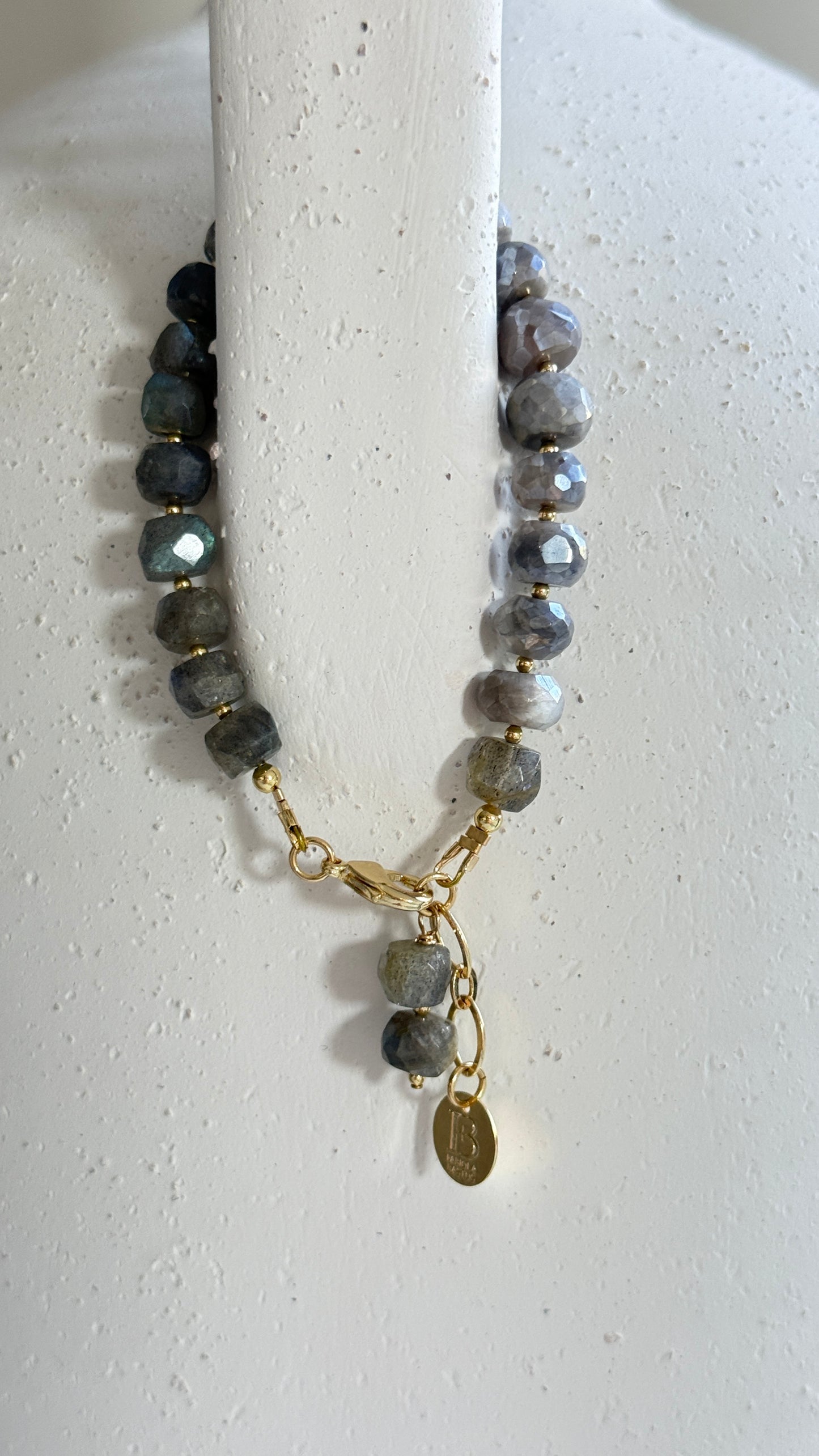 Pulsera Labradorita gris