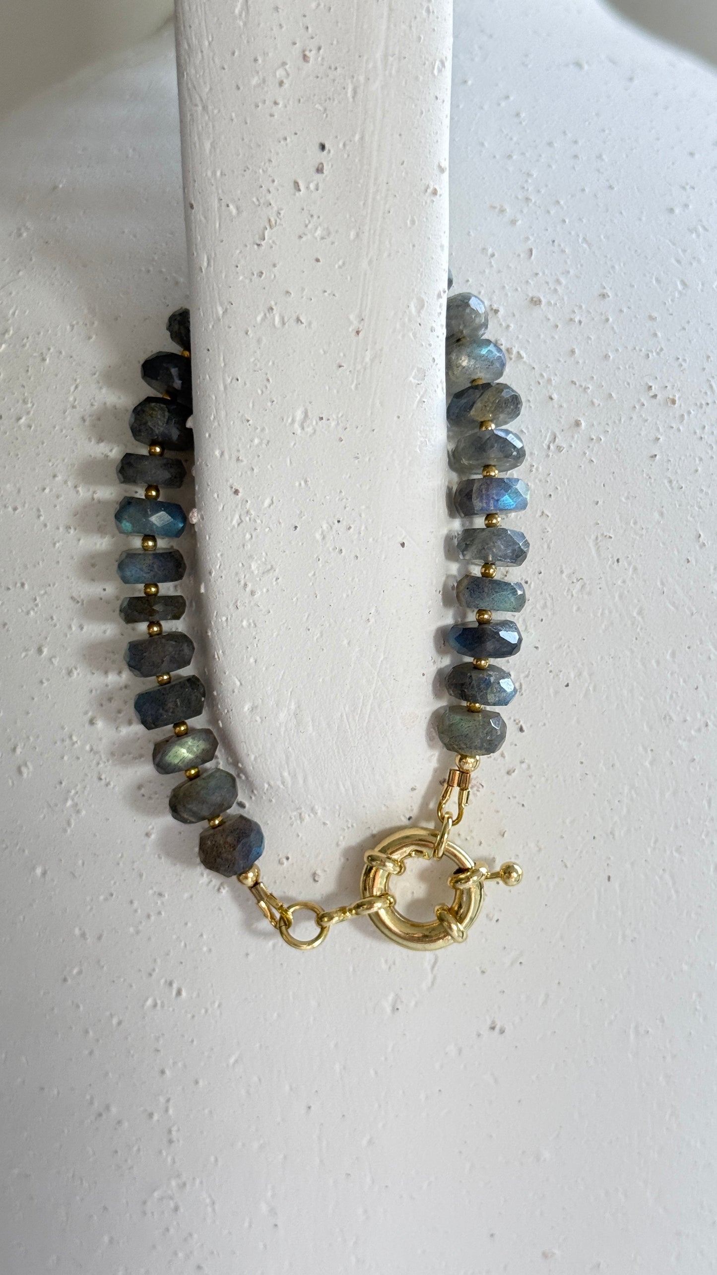 Pulsera Labradorita gris