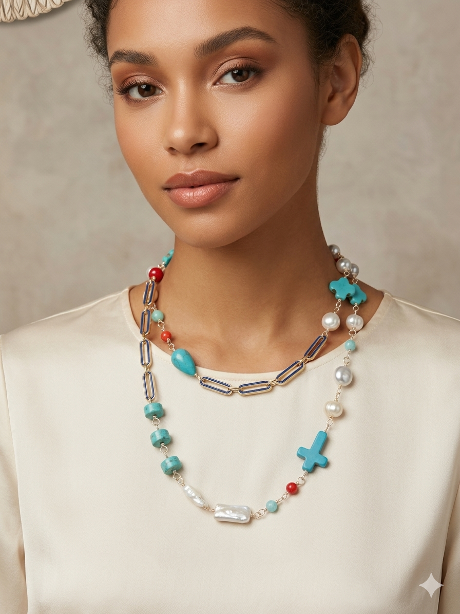 Collar Cadena Party Treis