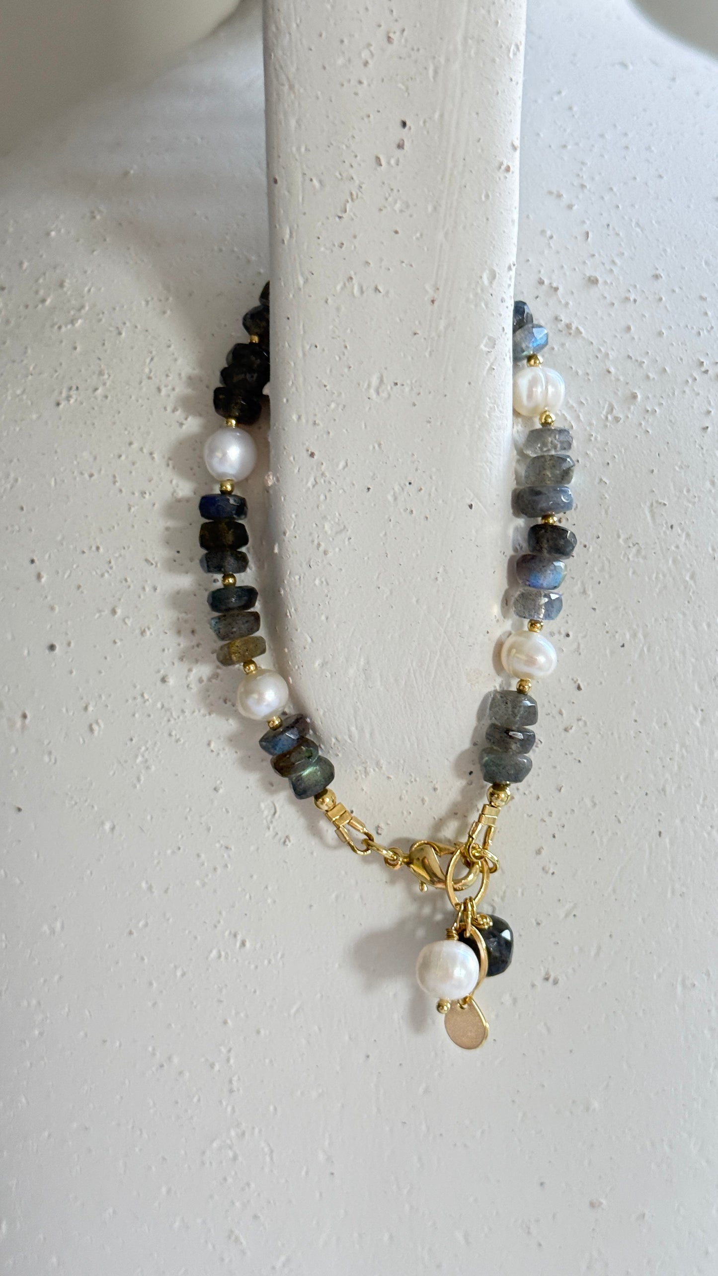 Pulsera Labradorita gris
