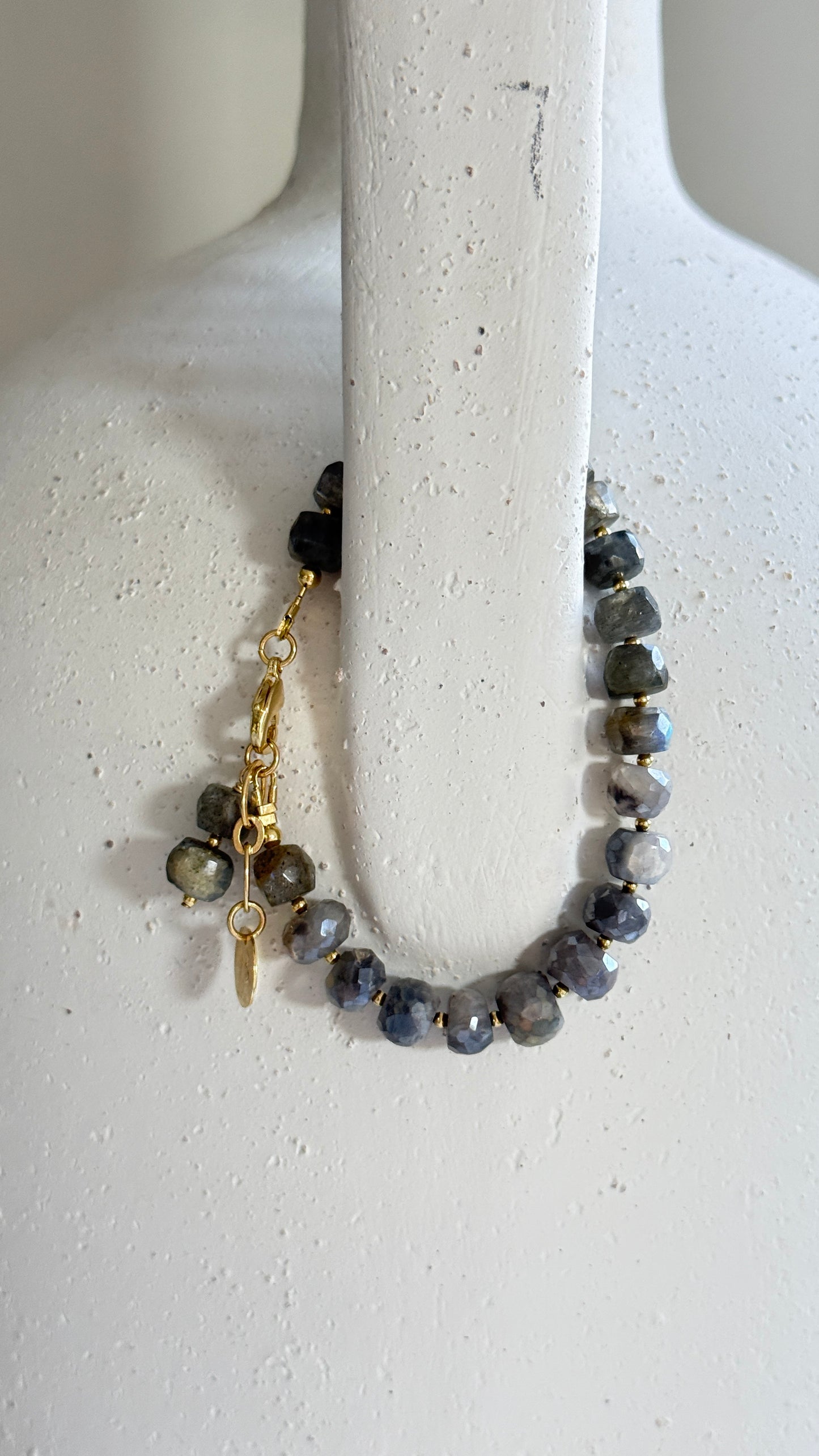 Pulsera Labradorita gris