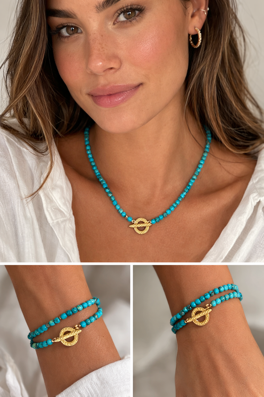 Collar/pulsera Turquesa
