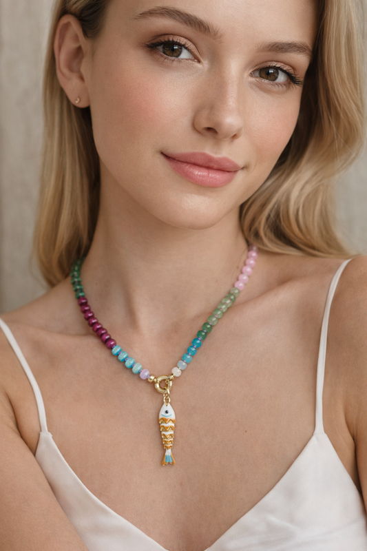 Collar Color fun fish