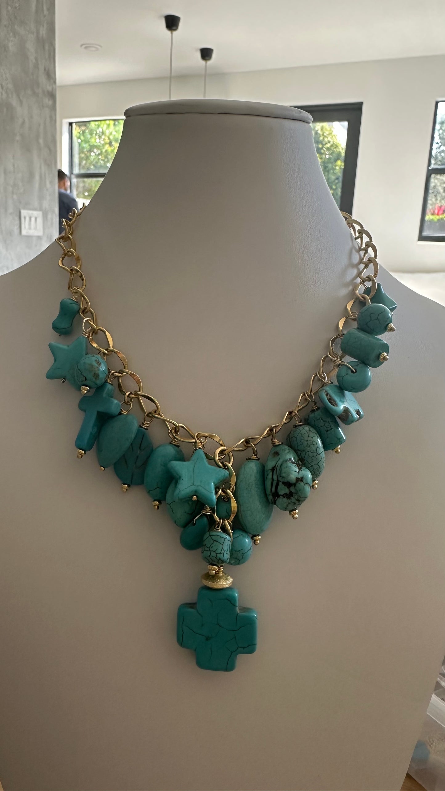 Collar Turquesa multi dijes