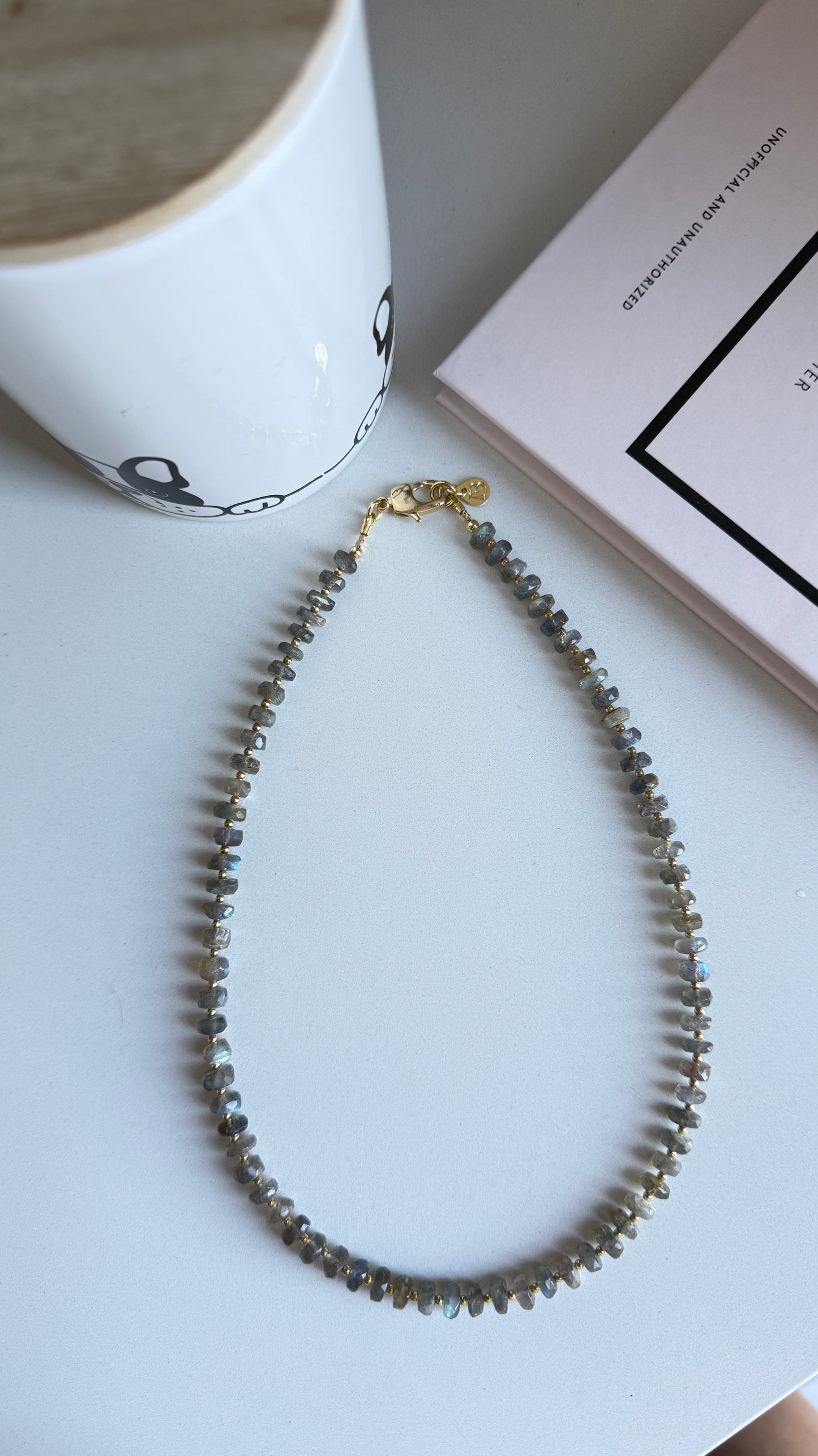 Collar Labradorita Gris
