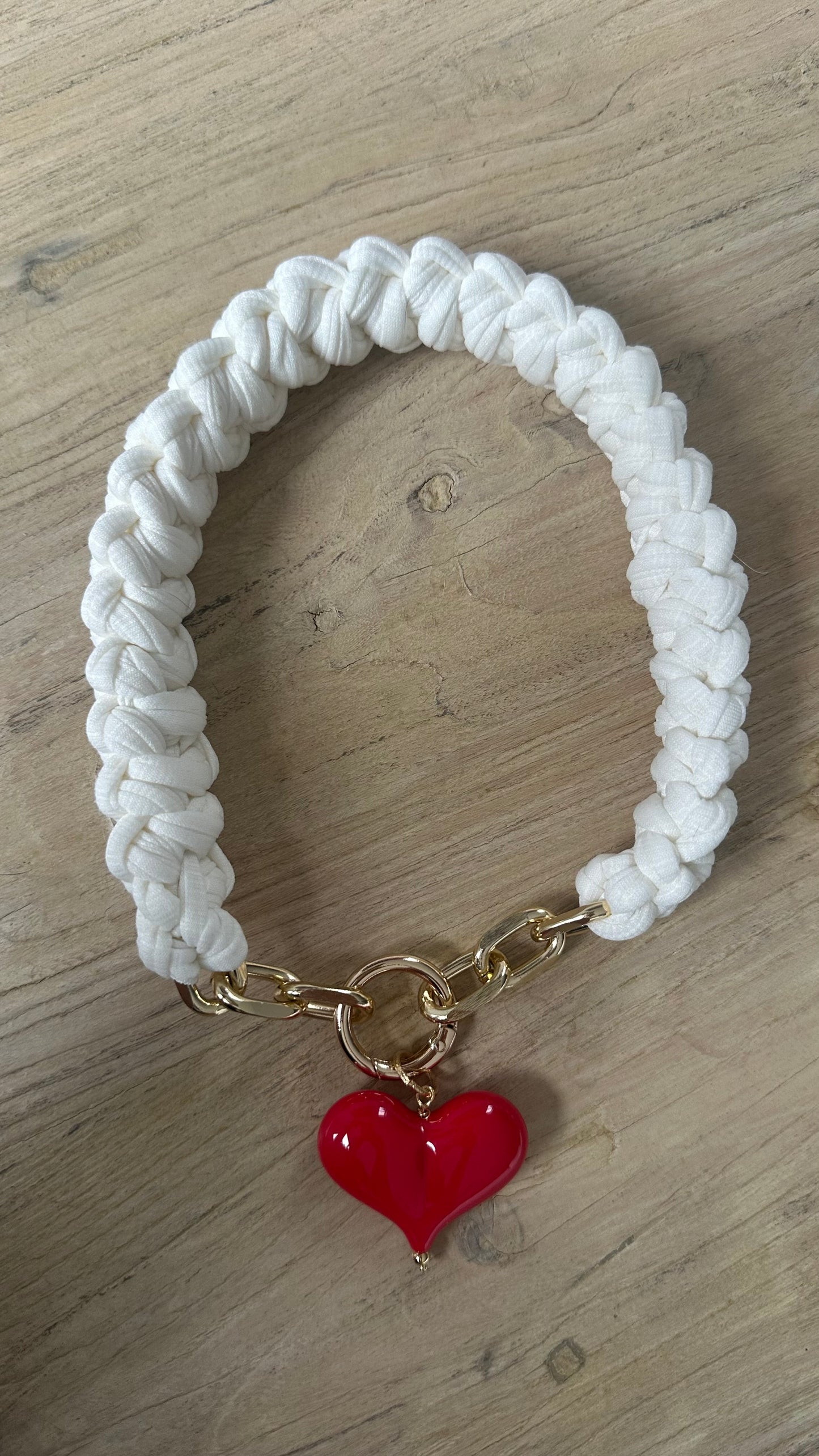 Crochet Dog Collar with Heart