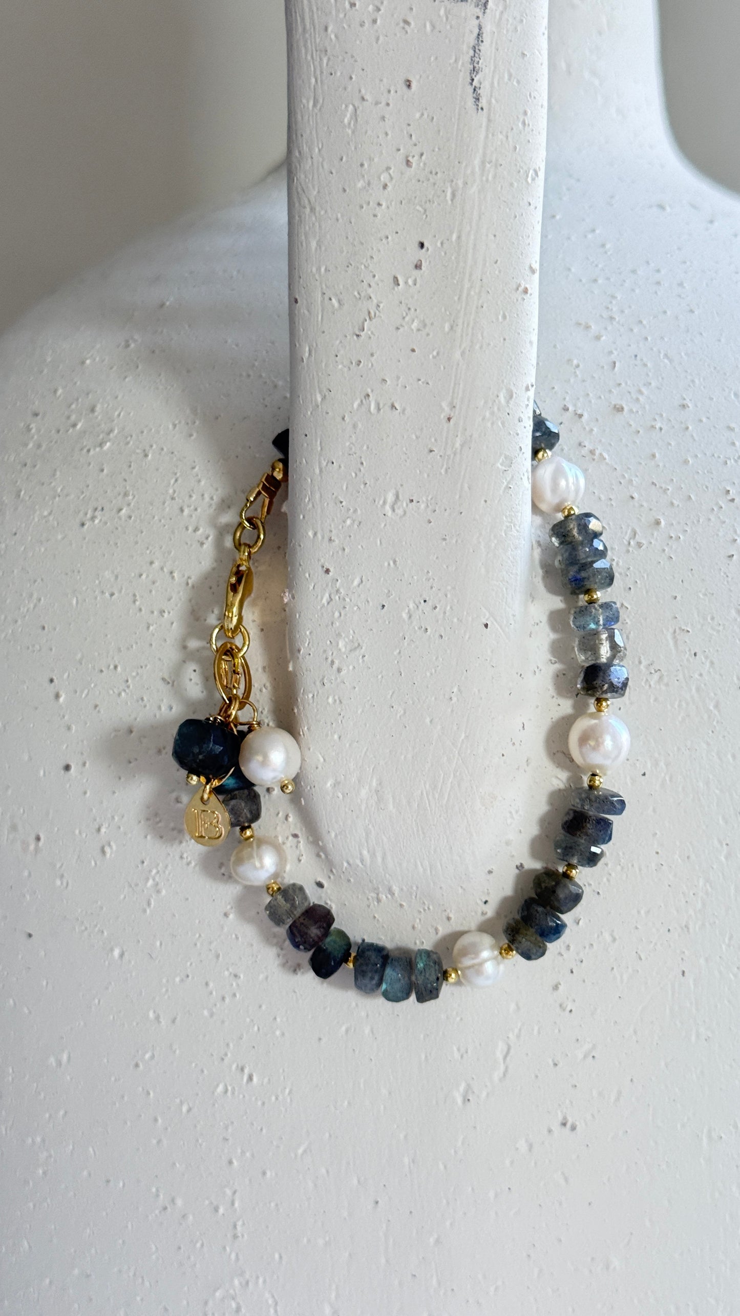 Pulsera Labradorita gris