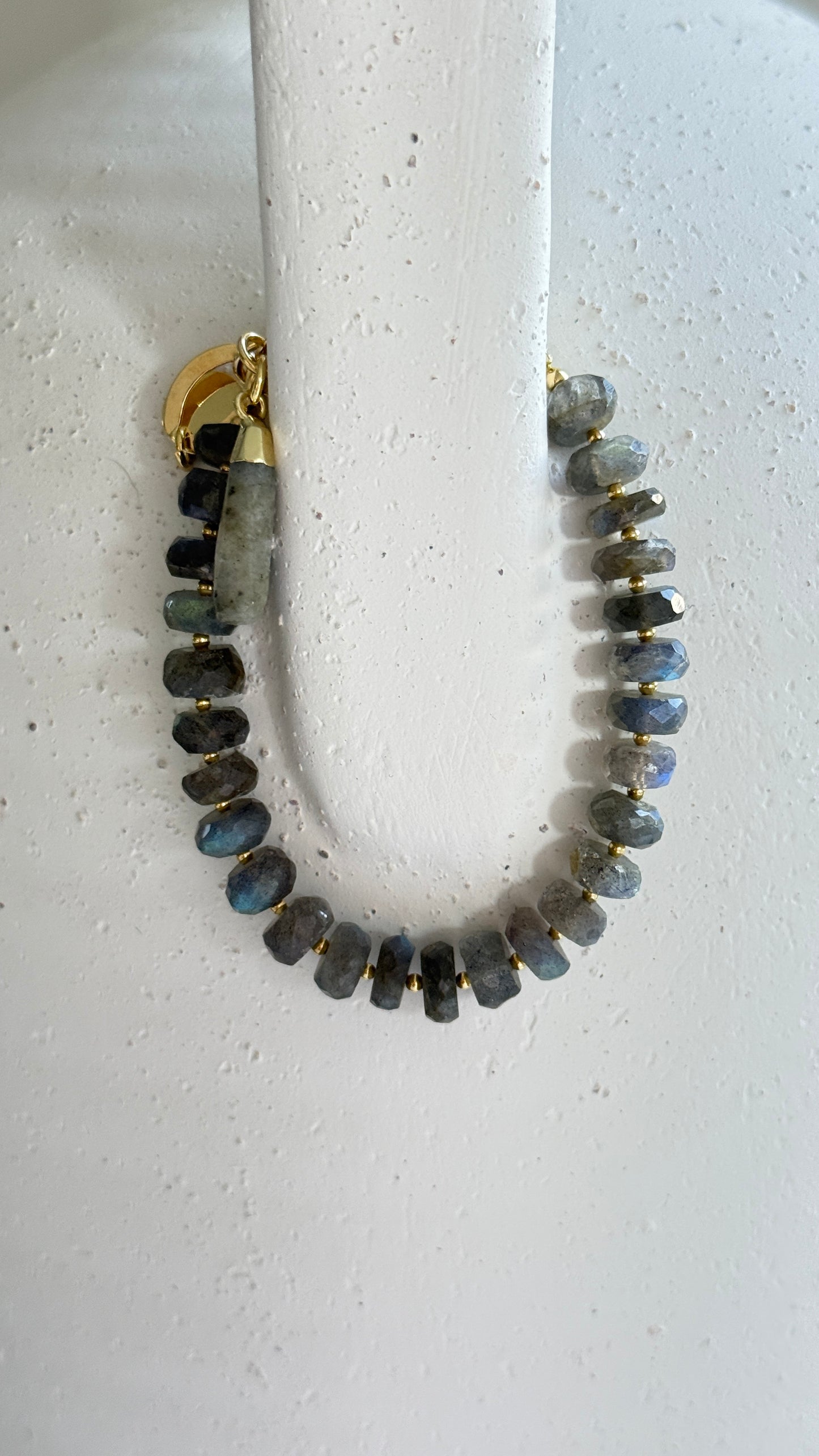 Pulsera Labradorita gris
