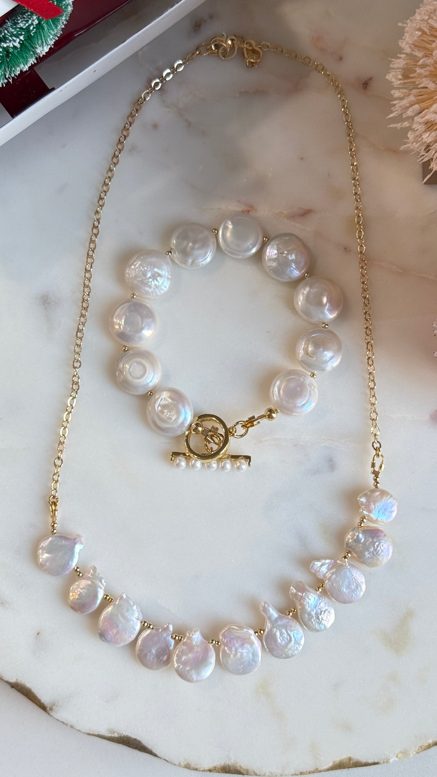 Collar Perla y Cadena