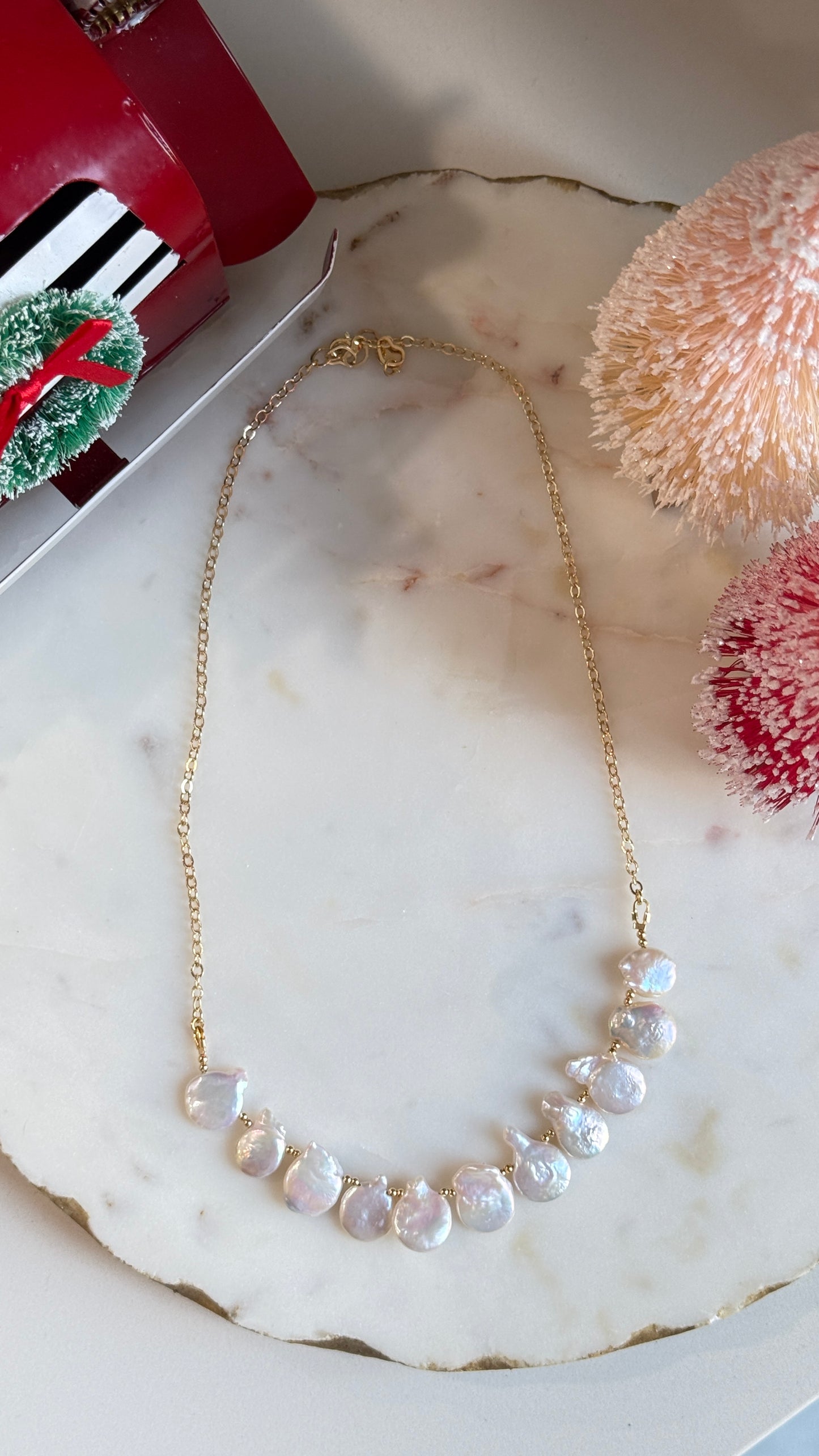 Collar Perla y Cadena