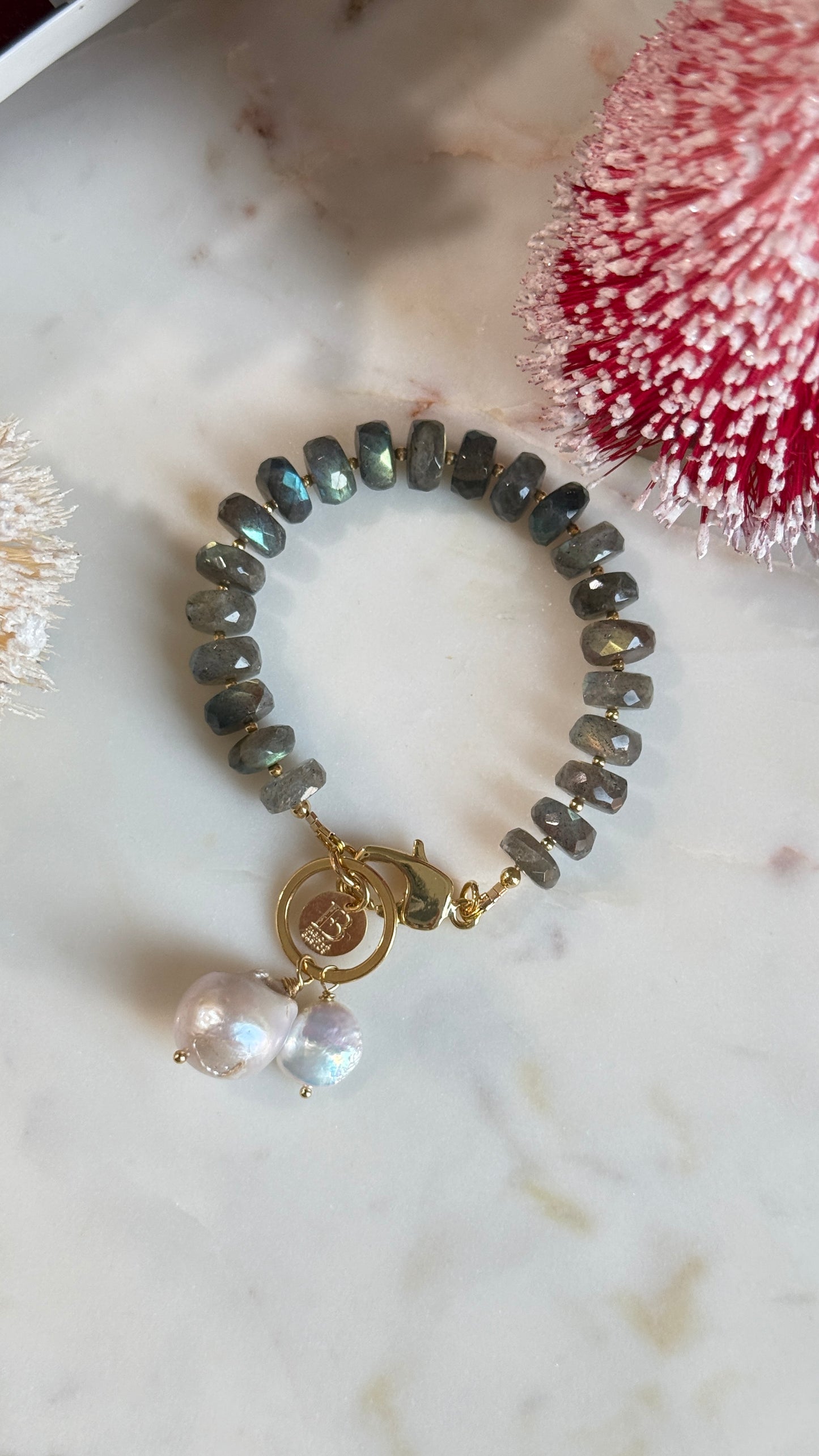 Pulsera Labradorita gris