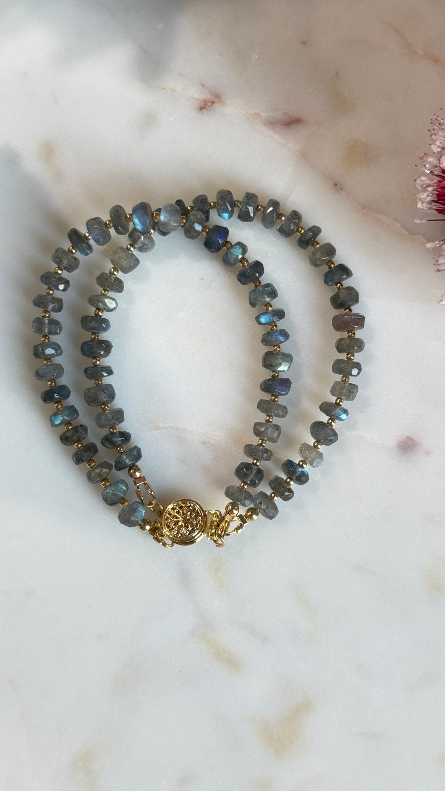 Pulsera Labradorita gris