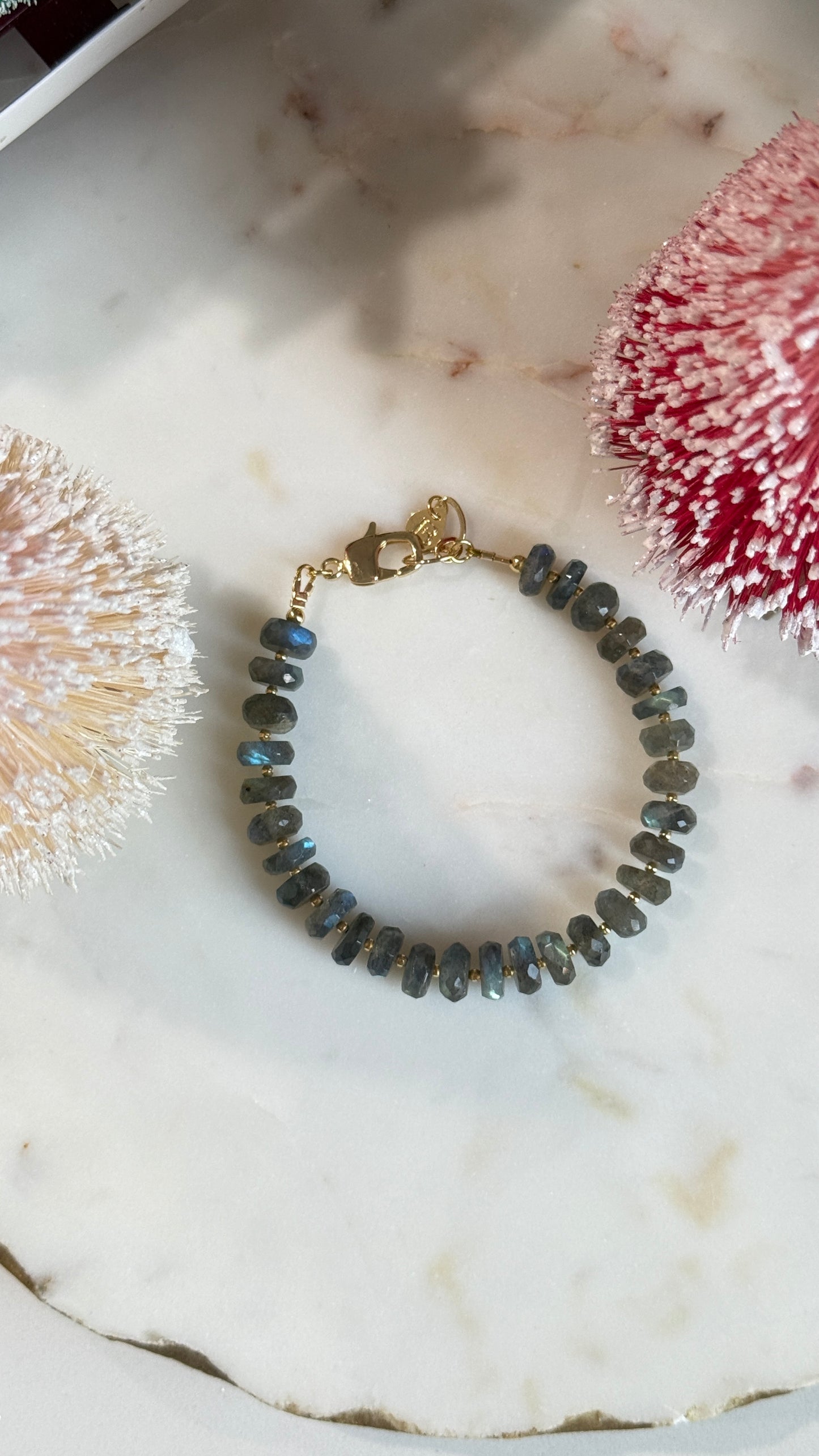Pulsera Labradorita gris