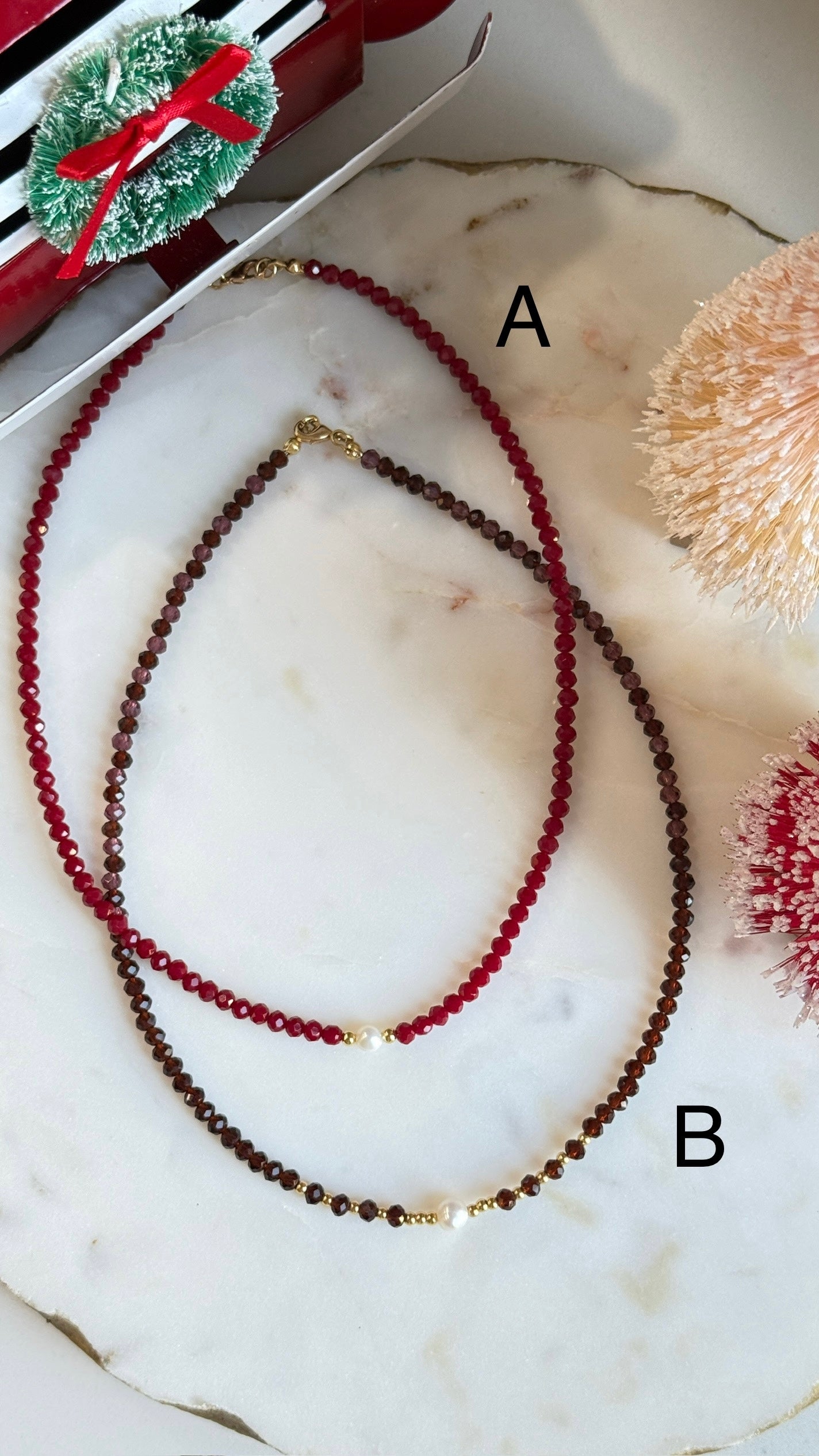 Collar Cristal con perla