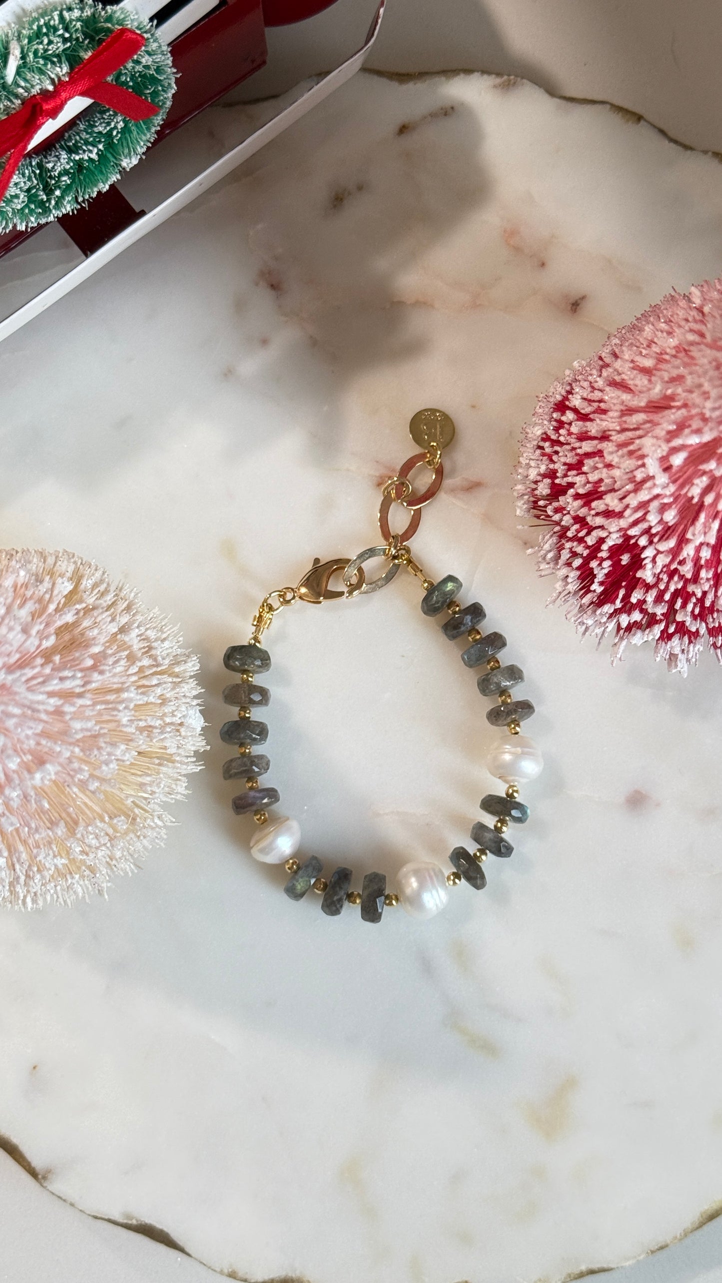 Pulsera Labradorita gris