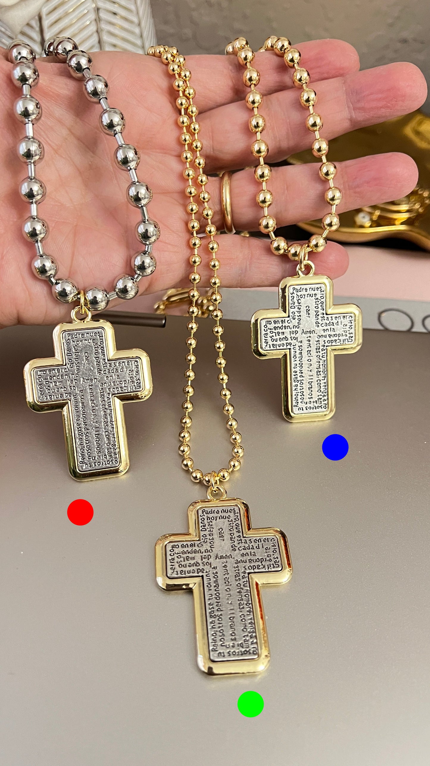 Cadena con Padre Nuestro