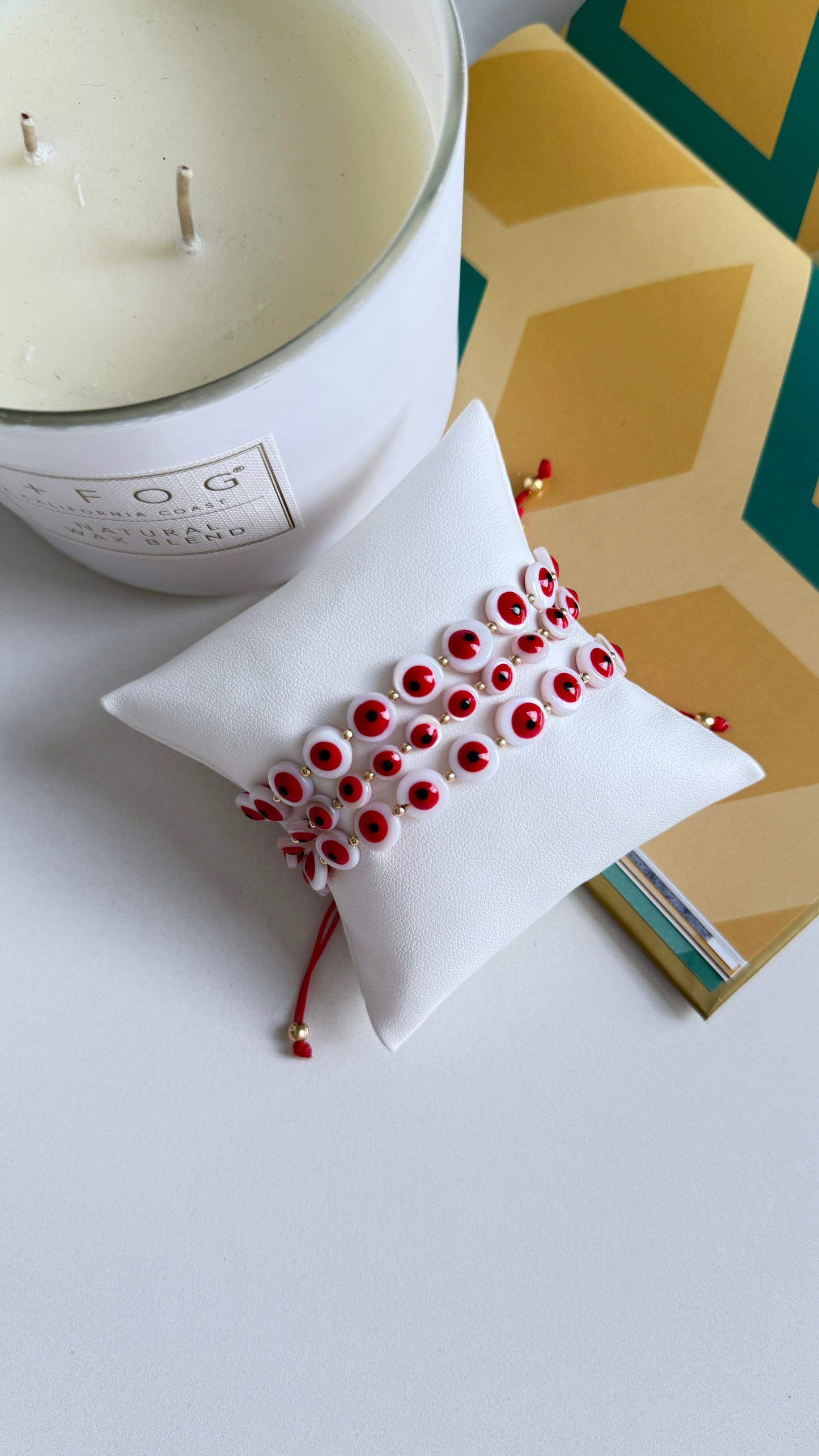 Pulsera ojo turco roja c/u