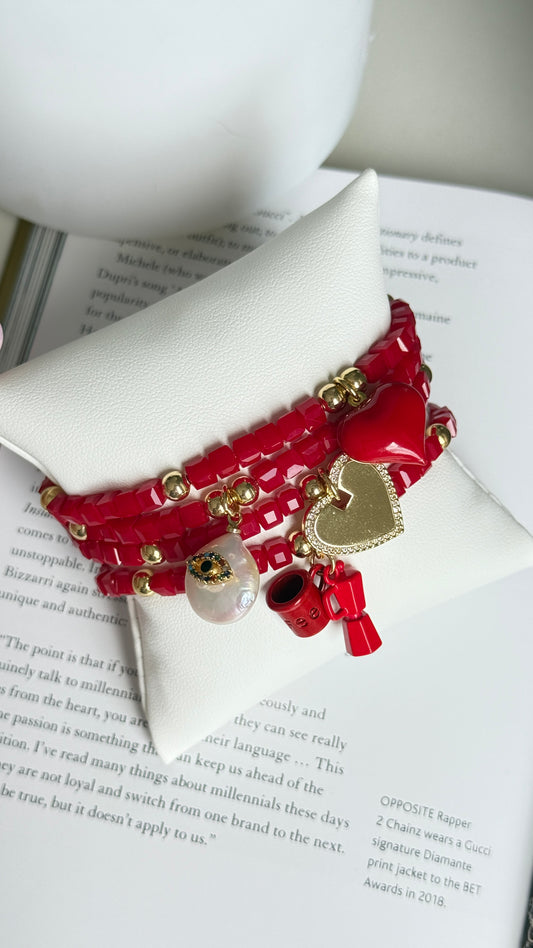 Set rojo love