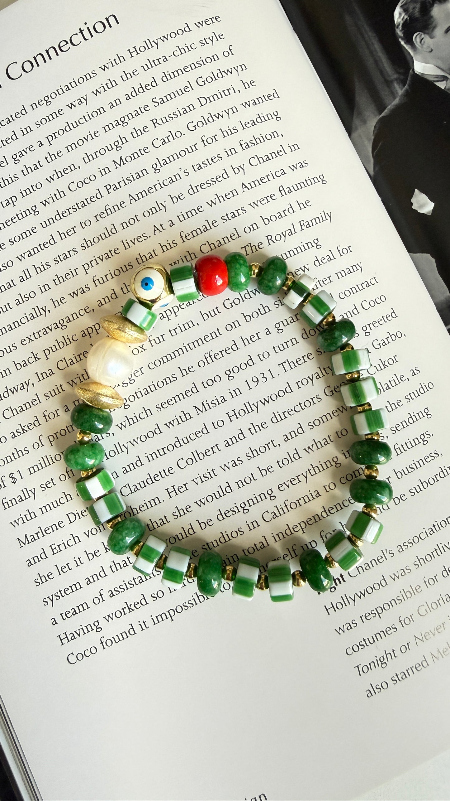 Pulsera piedra africana Verde c/u