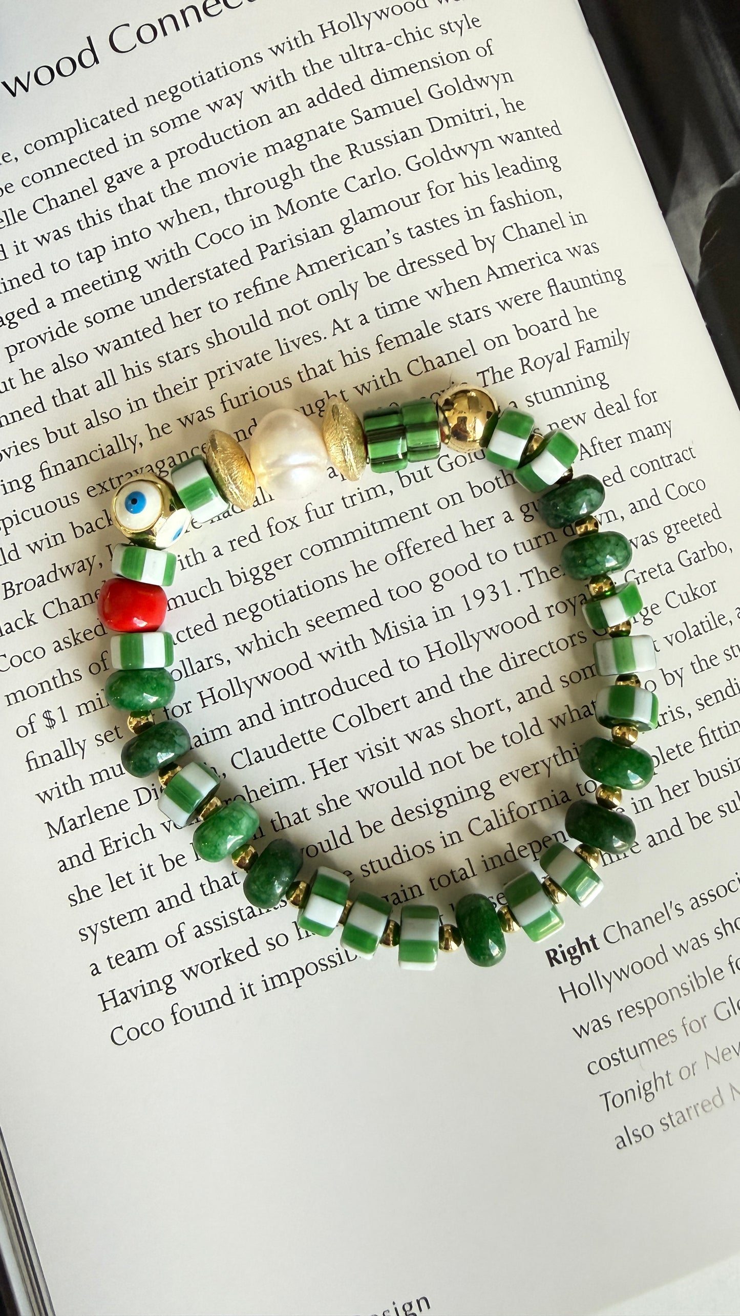 Pulsera piedra africana Verde c/u